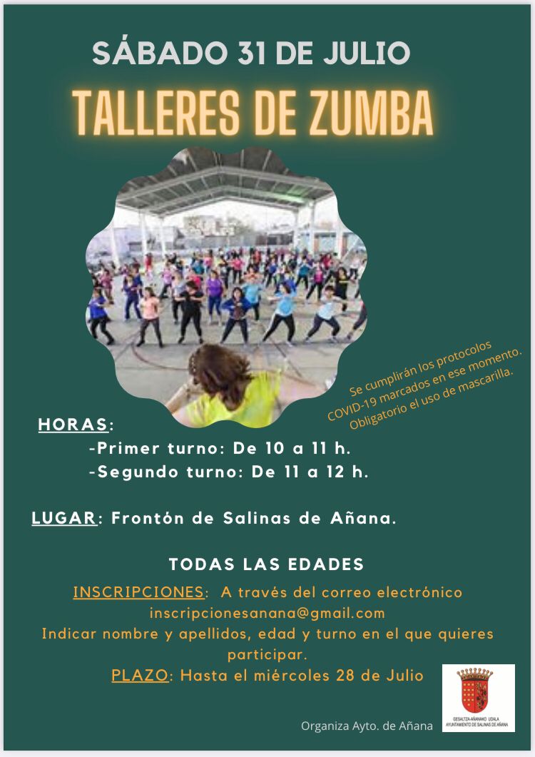 TALLERES DE ZUMBA 31/07/2021 | Añana Gesaltza Udala