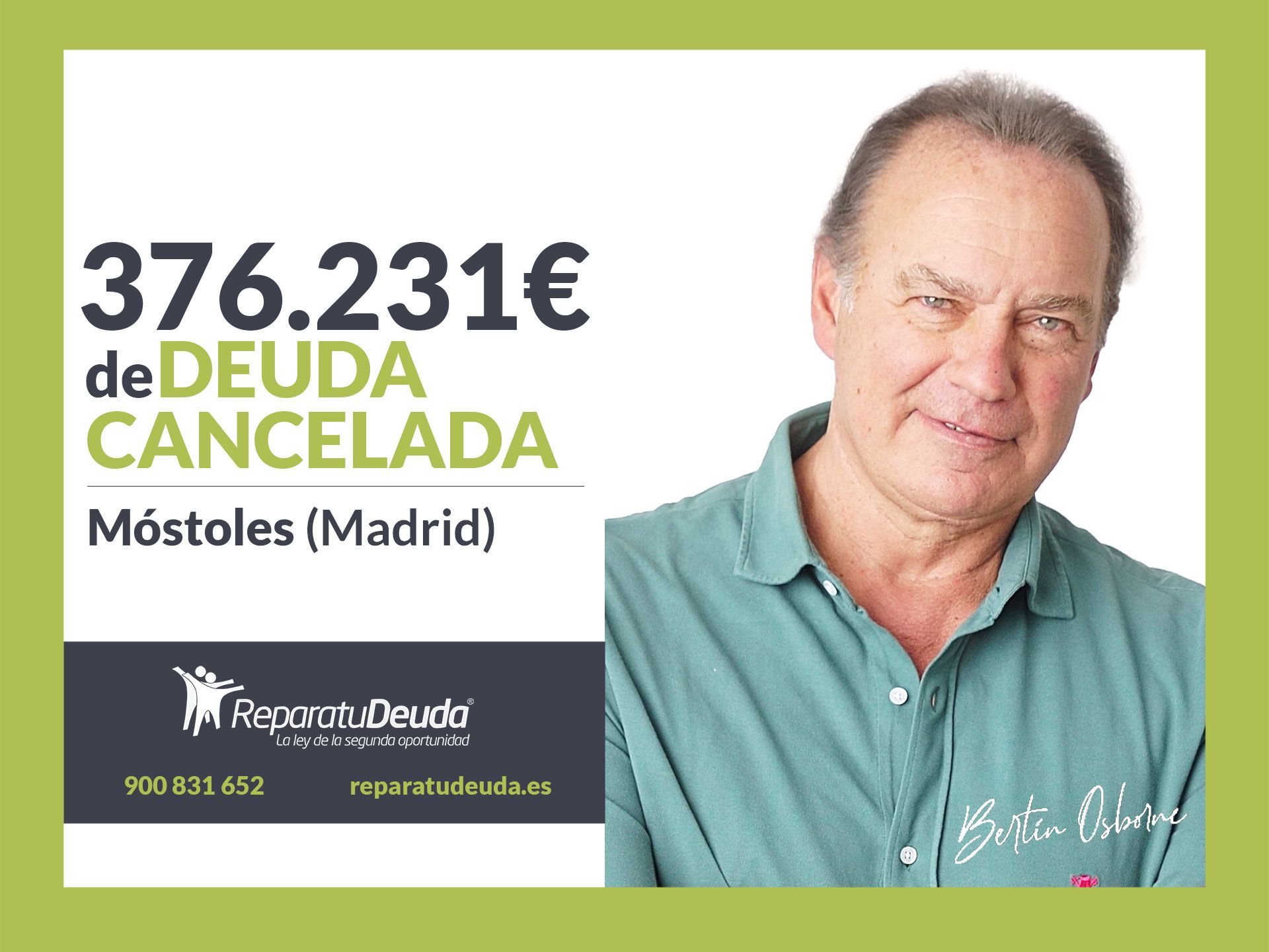 Repara tu Deuda Abogados cancela 376.231 € en Móstoles (Madrid) con la Ley de la Segunda Oportunidad