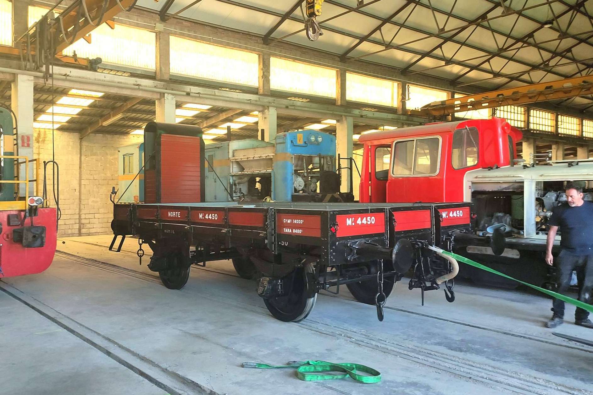 Restaurado por la Fundación del Patrimonio Ferroviario un vagón de la Cía. del Norte construido en 1927