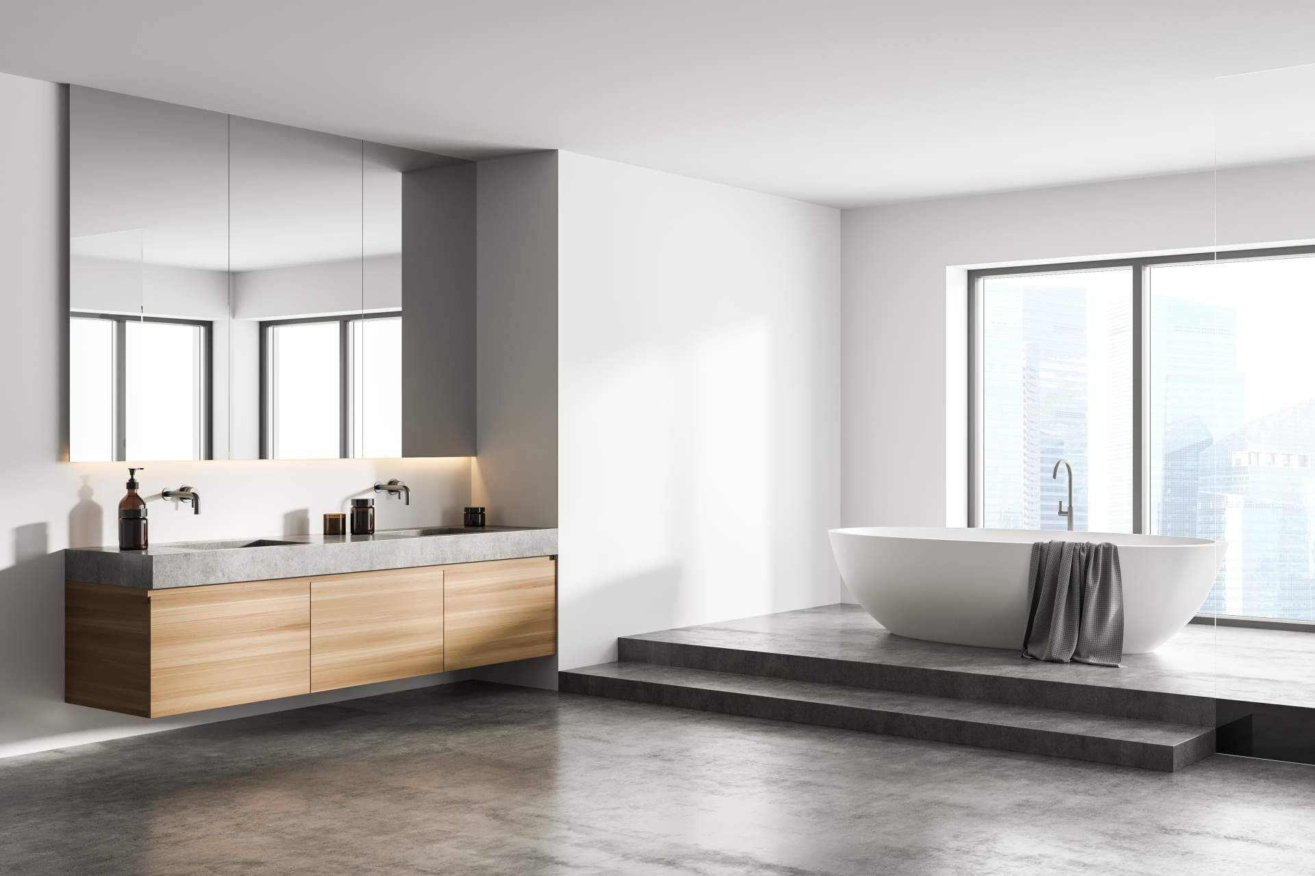 Decorar el baño con muebles suspendidos que combinan diseño y funcionalidad