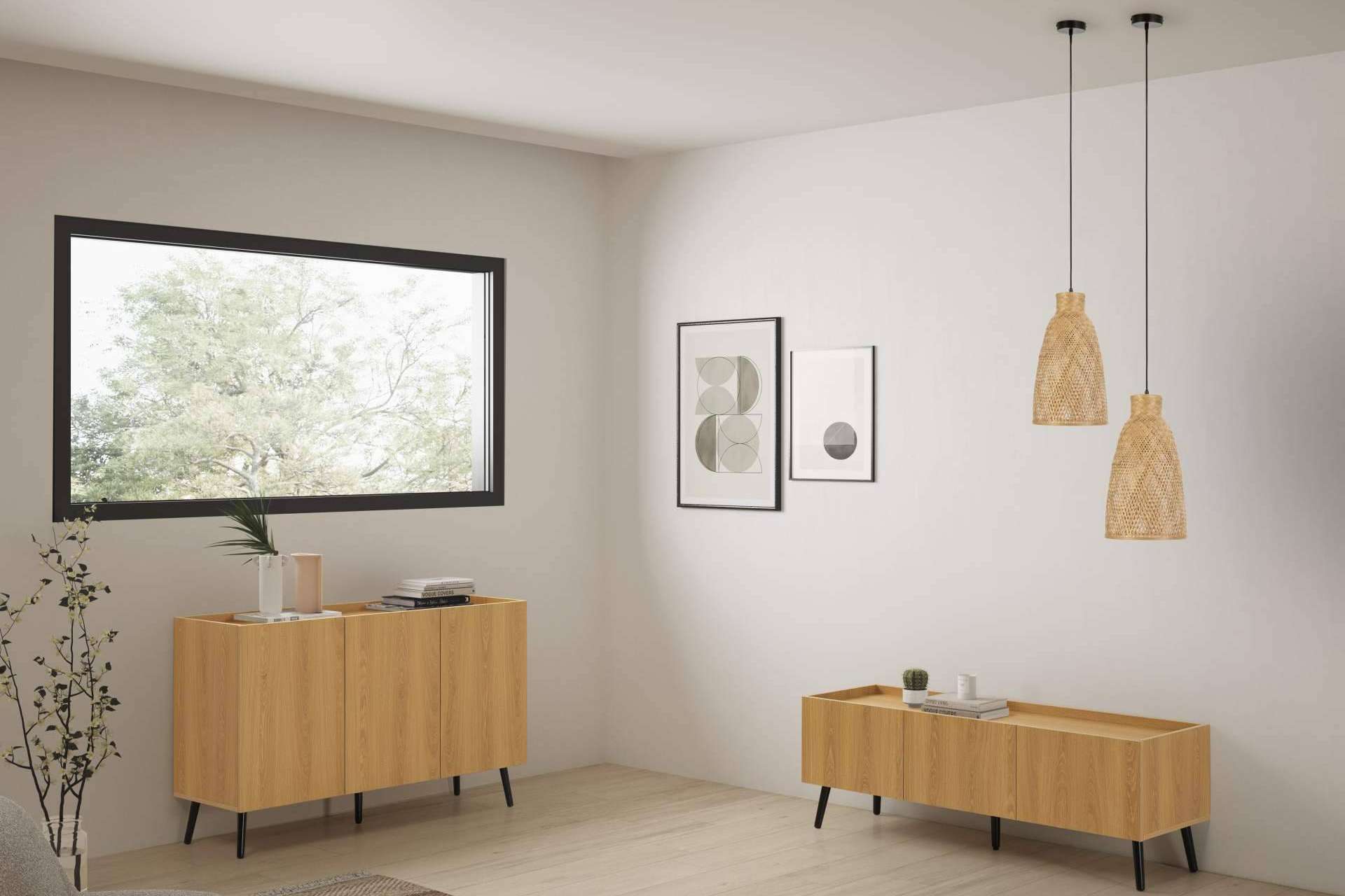 Diseño y sostenibilidad, lámparas de techo de ratán y bambú disponibles en Top Mueble