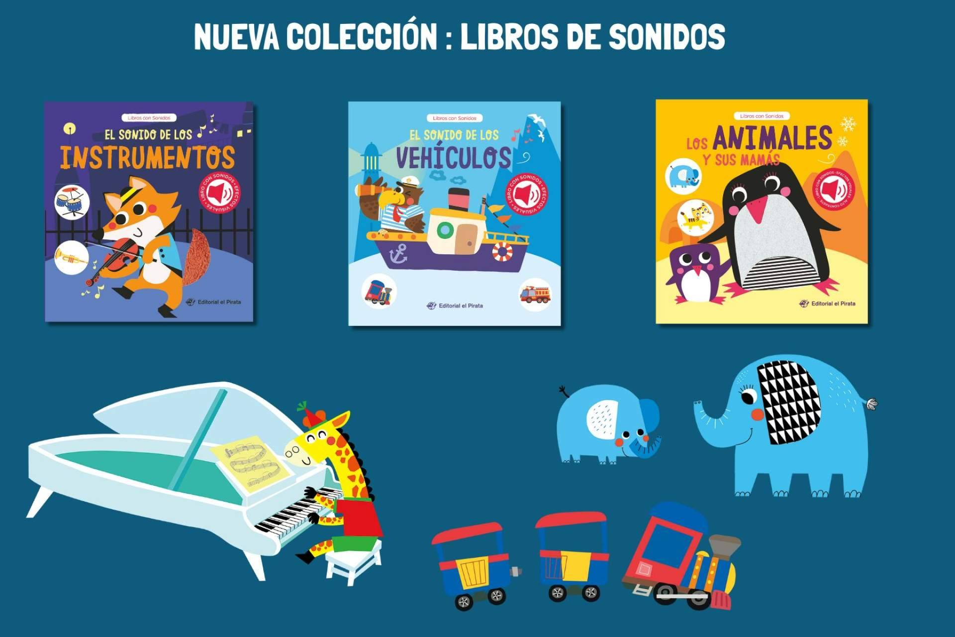Nuevos cuentos sonoros para bebés; vehículos, música y ternura en cada página