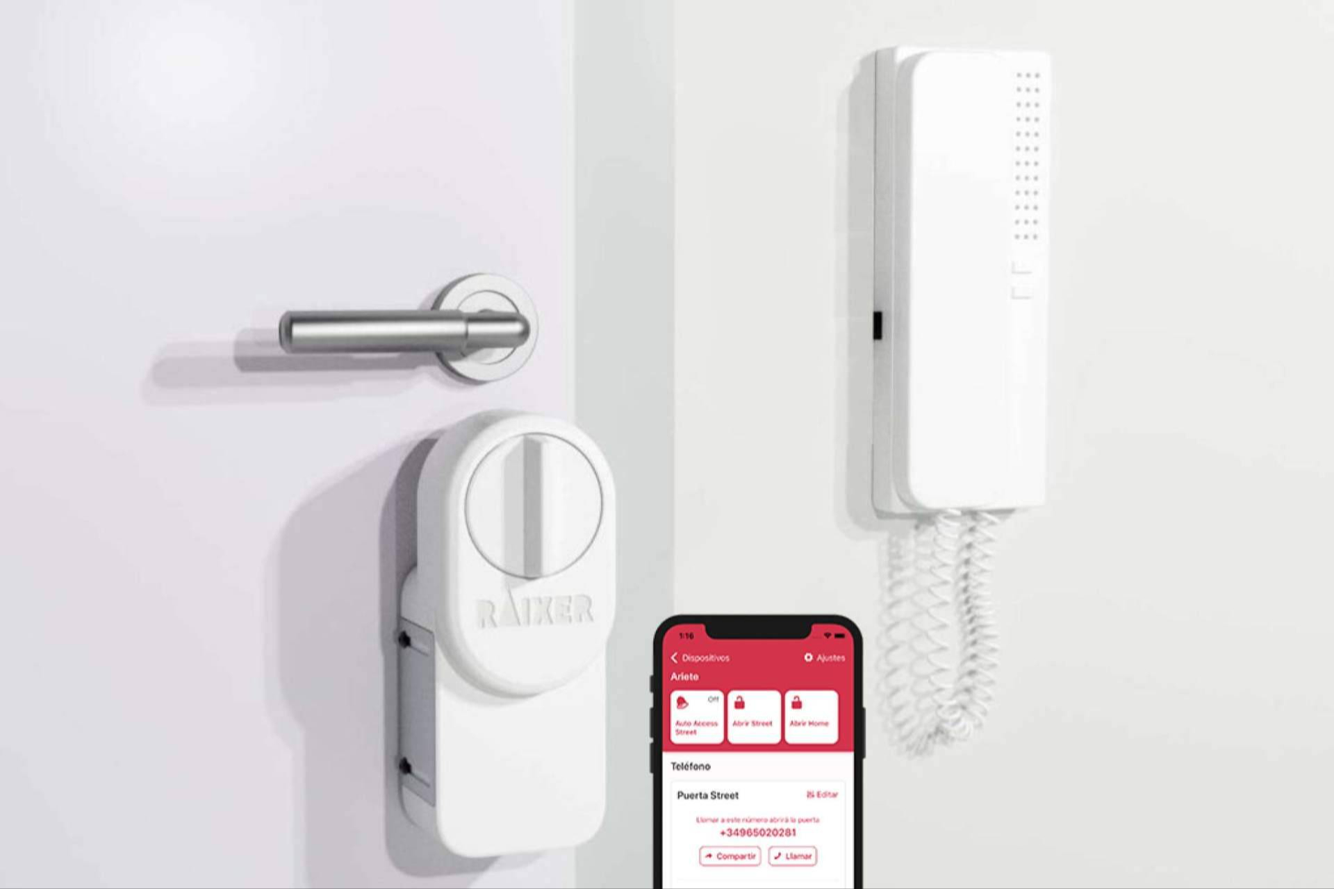 Raixer permite abrir las puertas sin llaves ni cambiar la cerradura con su sistema de acceso inteligente