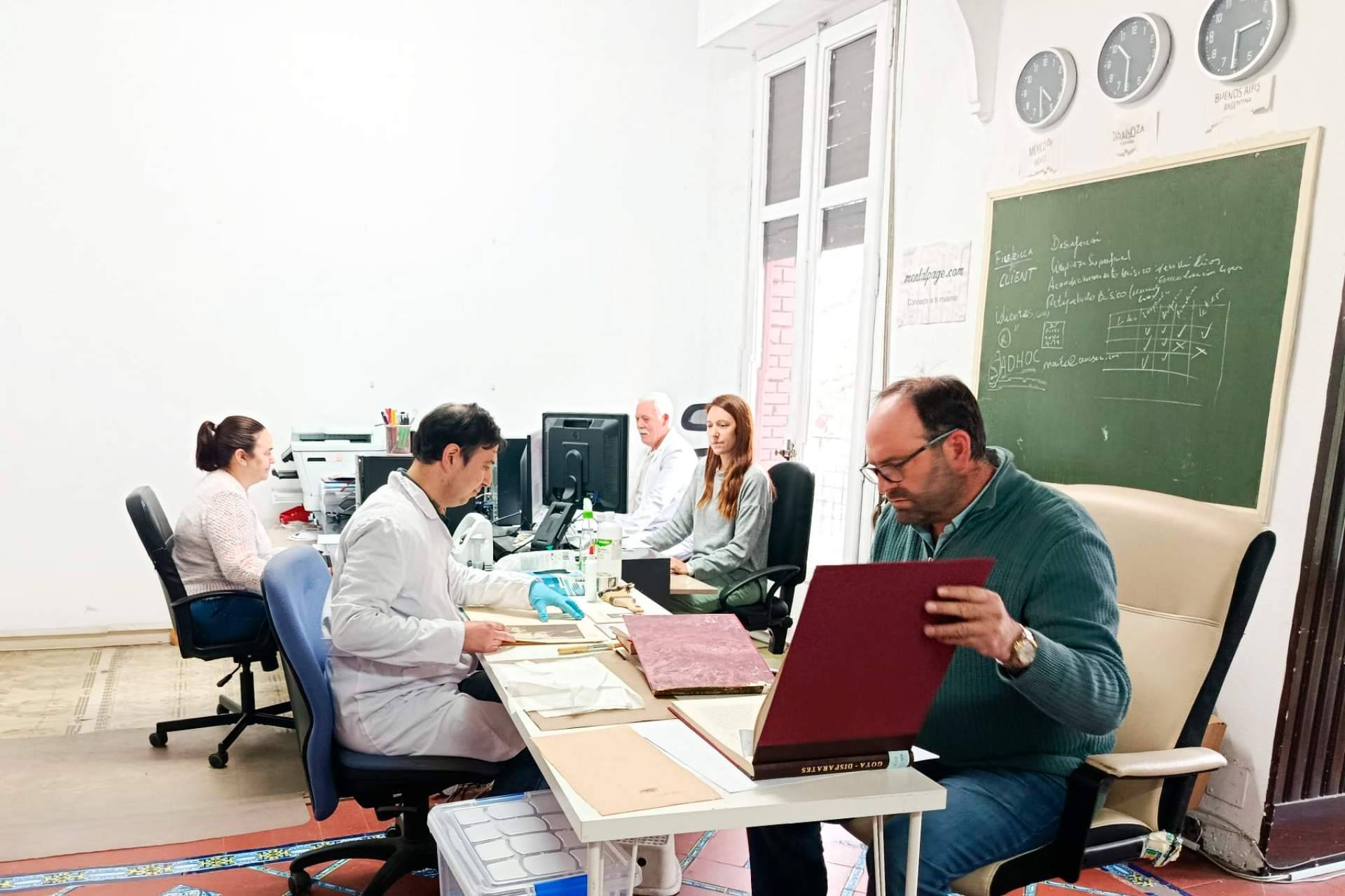 Bgestión amplía equipo y proyectos mientras avanza en el tratamiento de losvolúmenes del Museo Goya