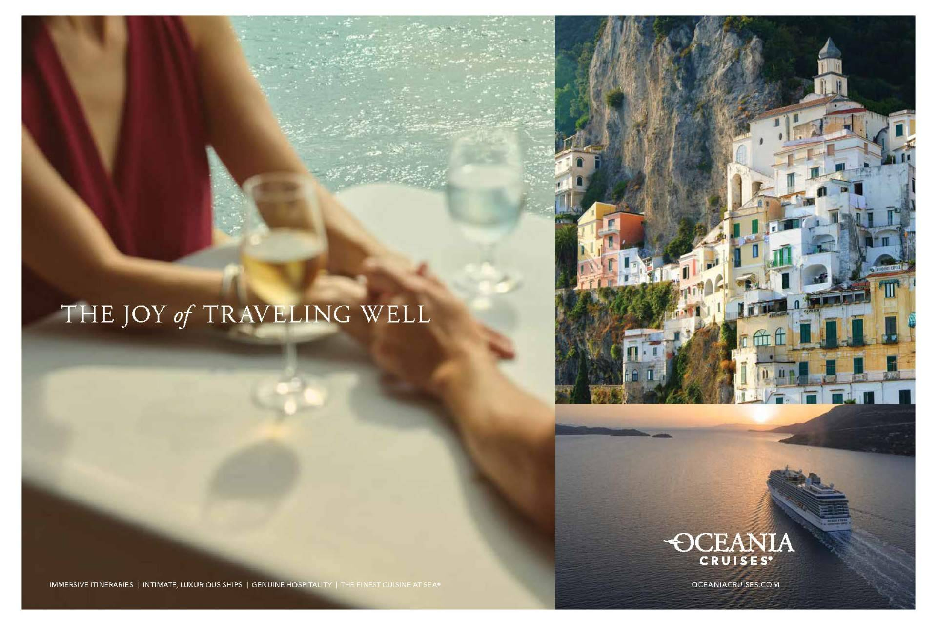 Oceania Cruises presenta su nueva campaña global “The Joy of Traveling Well”