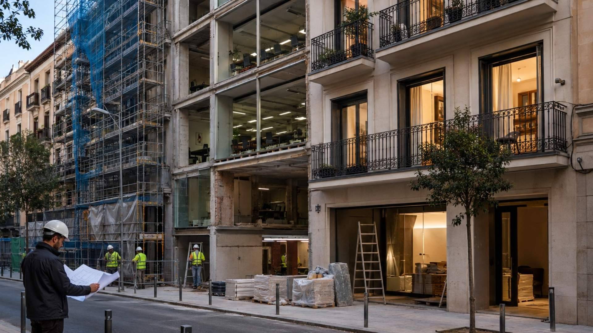 Madrid amplía la conversión de oficinas y hoteles en viviendas; qué cambia con la nueva ley