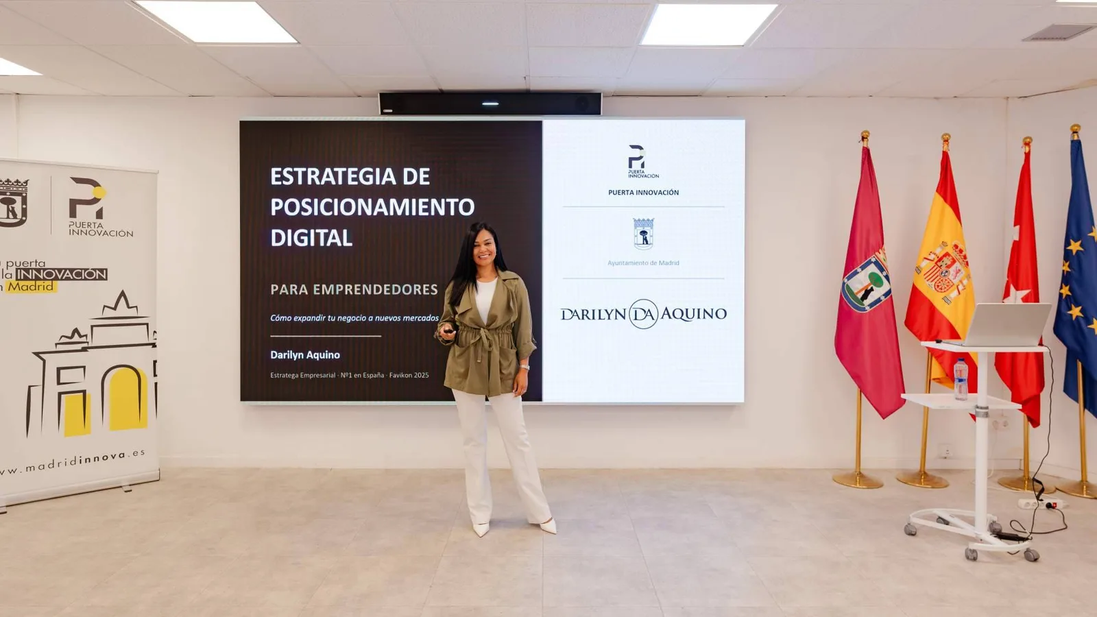 Dominicana Darilyn Aquino forma a emprendedores en Puerta Innovación del Ayuntamiento de Madrid