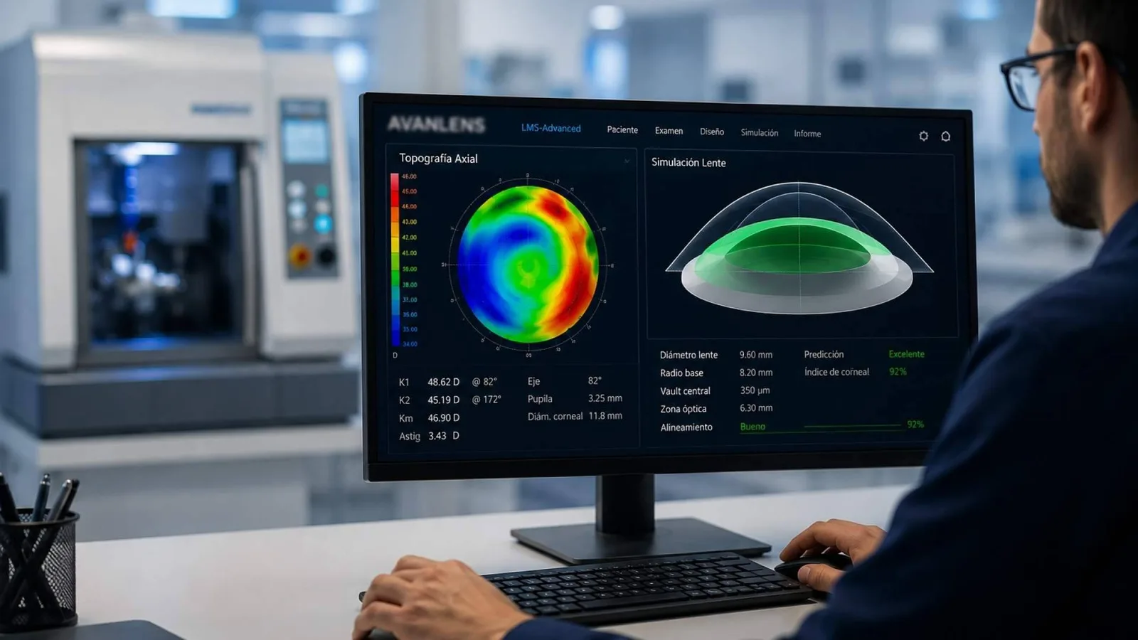 AVANLENS; Revolucionando con IA la adaptación de lentes para córneas irregulares, queratocono y Orto-K